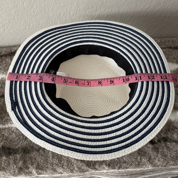 JONES NEW YORK Women's Sun Hat Sz OS Summer Cruise Ship Cabana Beachy Nautical - Picture 8 of 8
